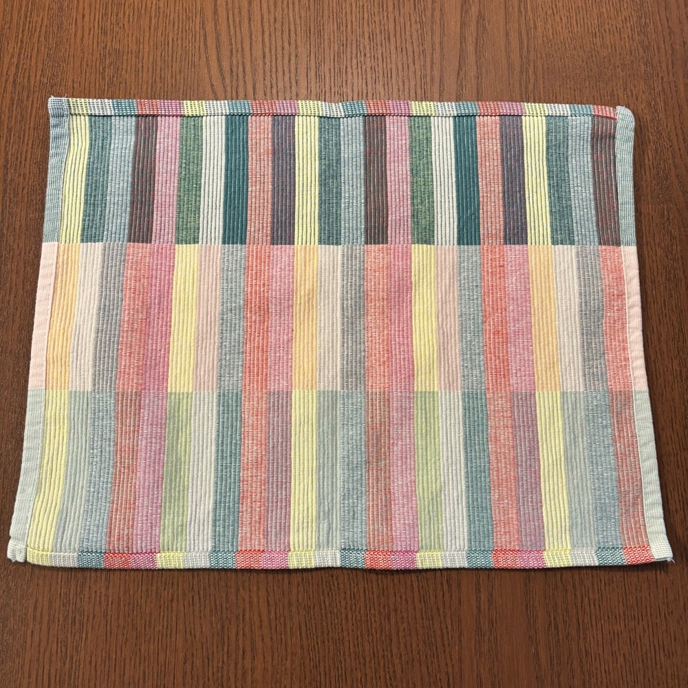 Simons Multicolor Striped Placemats (8 Total) - Picture 3 of 3